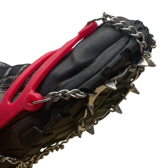 Nike Air Mens Black & Gray Gore-Tex XCR Kahtoola Ice Grips Hiking Shoes Sz 12.5 - Picture 10 of 11